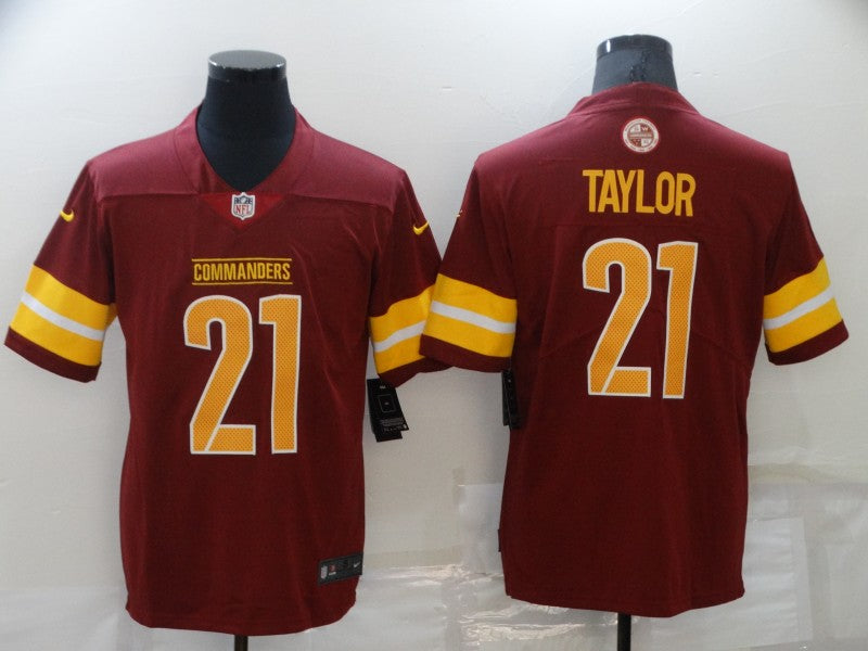 Men's Washington Commanders Sean Taylor #21 Burgundy 2022 Home Retired Player Limited Jersey1