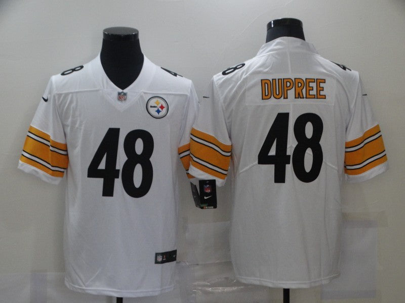 Men's Pittsburgh Steelers Bud Dupree #48 White Game Jersey1