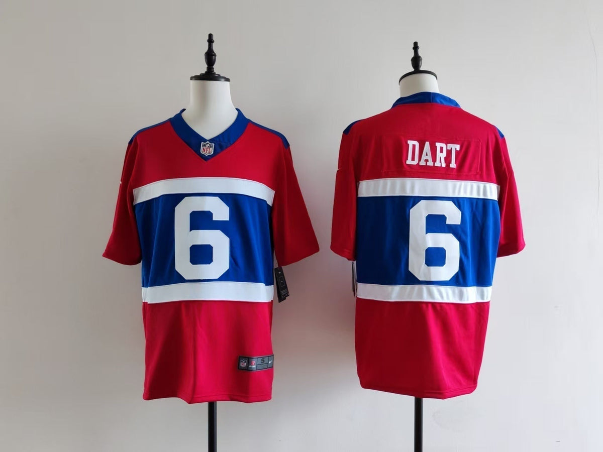 Men's New York Giants Jaxson Dart Jersey-Red