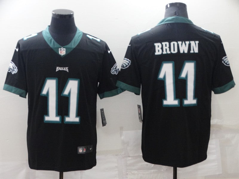 Men's Philadelphia Eagles A.J. Brown #11 Black Game Jersey1