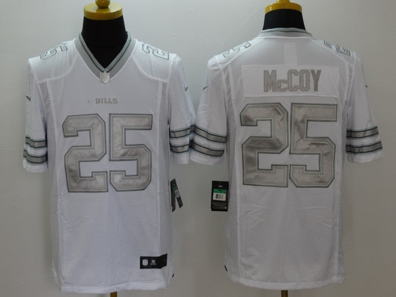 Men's Buffalo Bills LeSean McCoy #25 White Game Player Jersey1