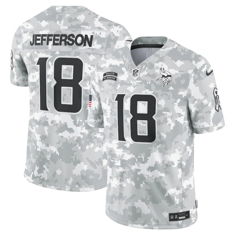 Justin Jefferson Minnesota Vikings Salute To Service 2024 Jersey