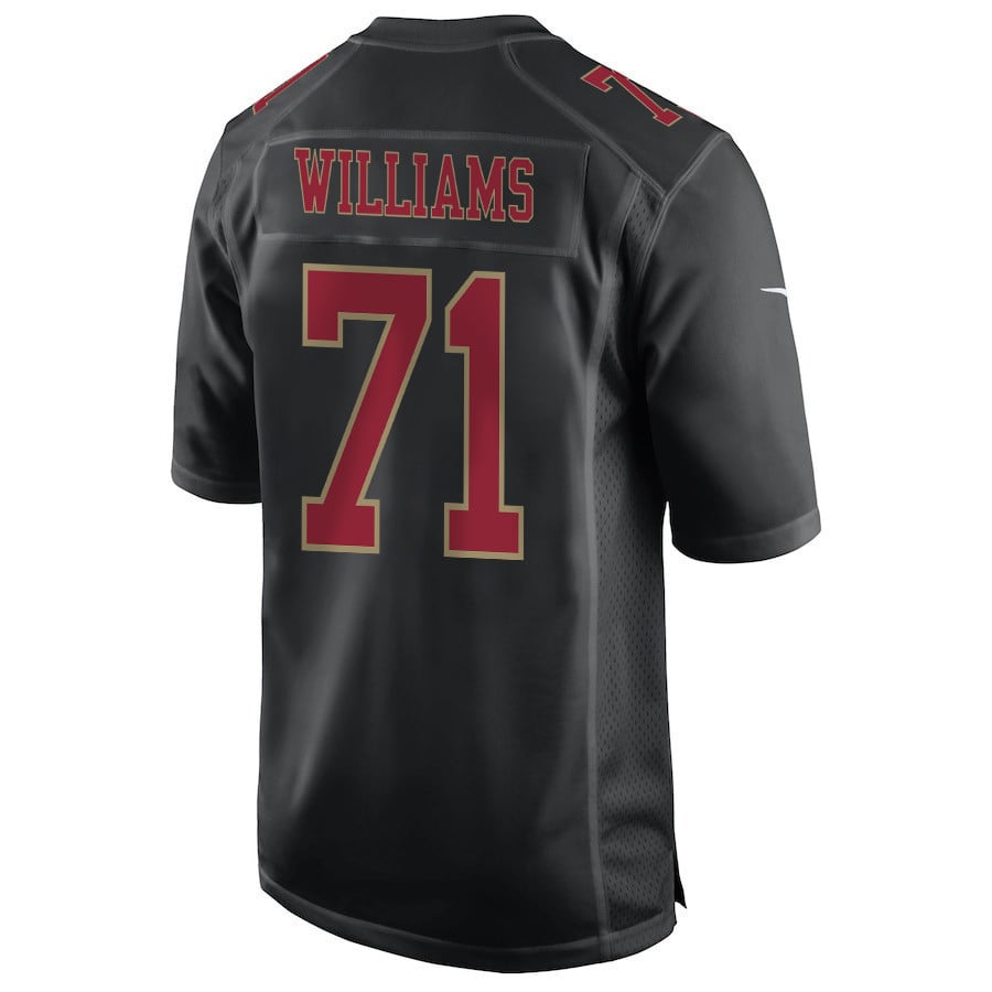 Trent Williams 71 San Francisco 49ers Super Bowl LVIII Patch Fashion Game Men Jersey - Carbon Black