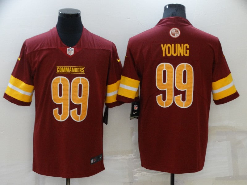 Men's Washington Commanders Chase Young #99 Red Game Player Jersey1