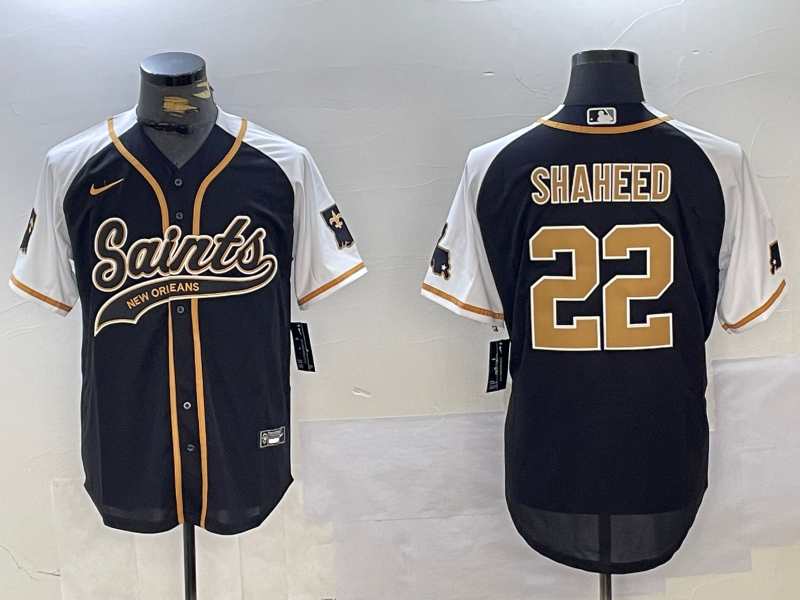 Men's New Orleans Saints Rashid Shaheed #22 Black Legacy Replica Jersey1