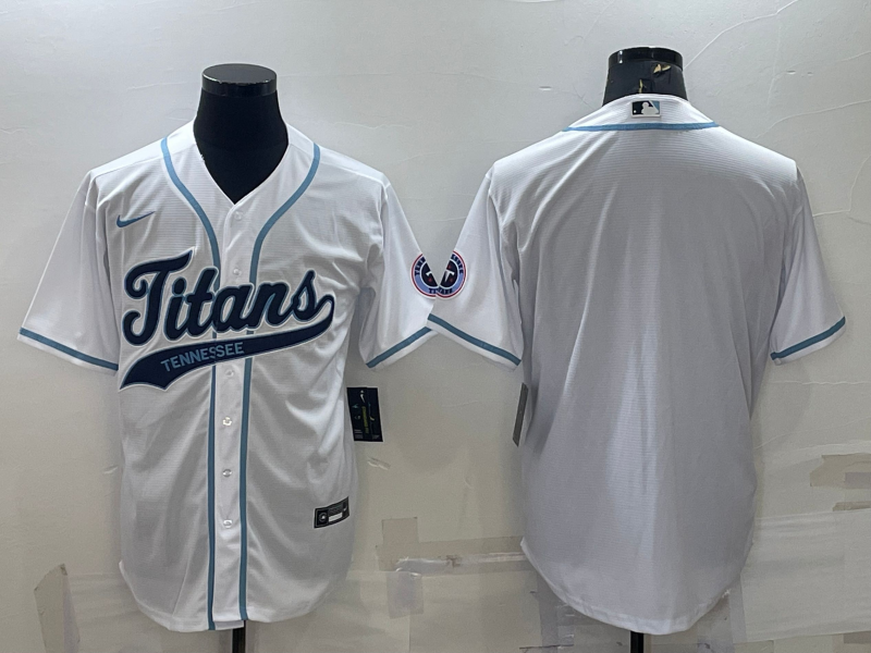 Men's Tennessee Titans White Blank Jersey1