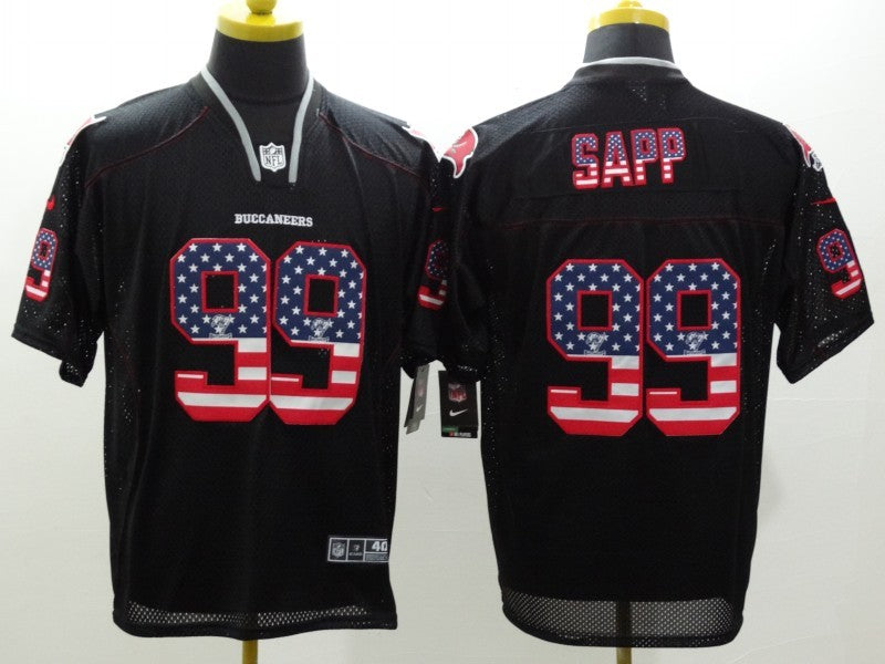 Men's Tampa Bay Buccaneers Warren Sapp #99 Black Game Jersey1