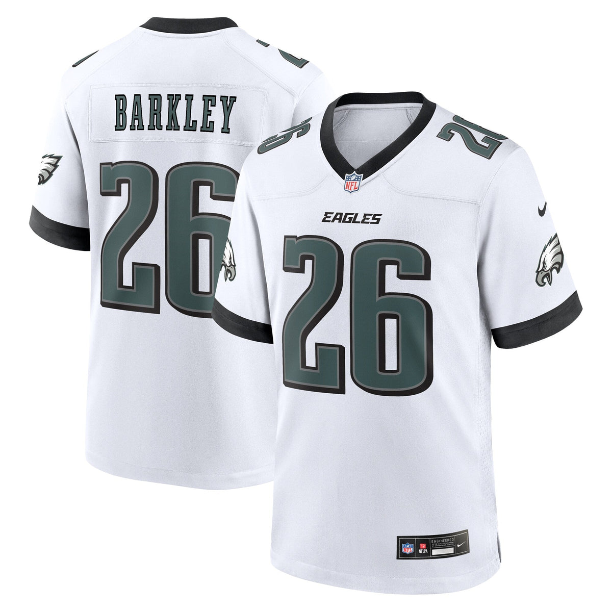 Saquon Barkley Philadelphia Eagles Nike White Game Jersey -  White