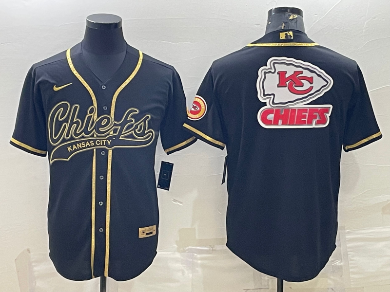 Men's Kansas City Chiefs Black Player Jersey1