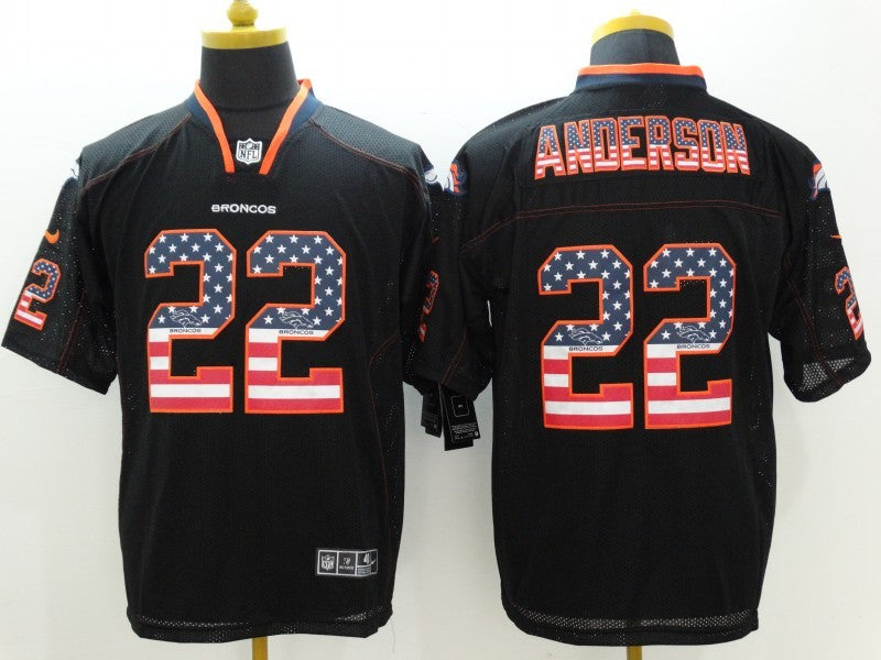 Men's Denver Broncos C.J. Anderson #22 Black Game Jersey1