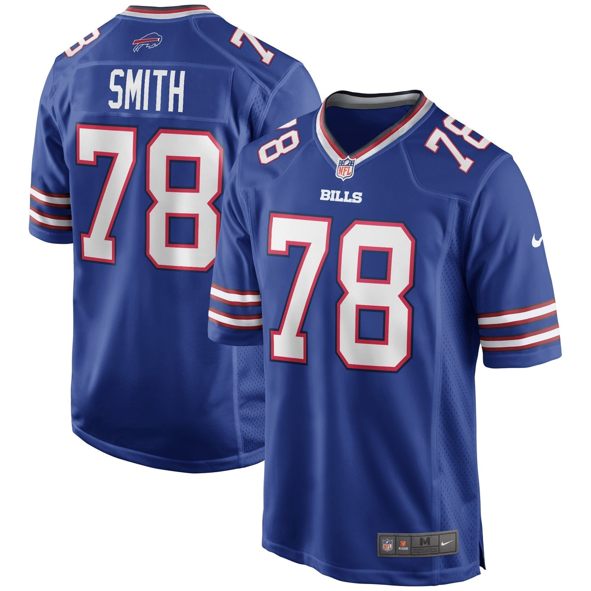 Bruce Smith Buffalo Bills Nike Game Retired   Jersey - Royal