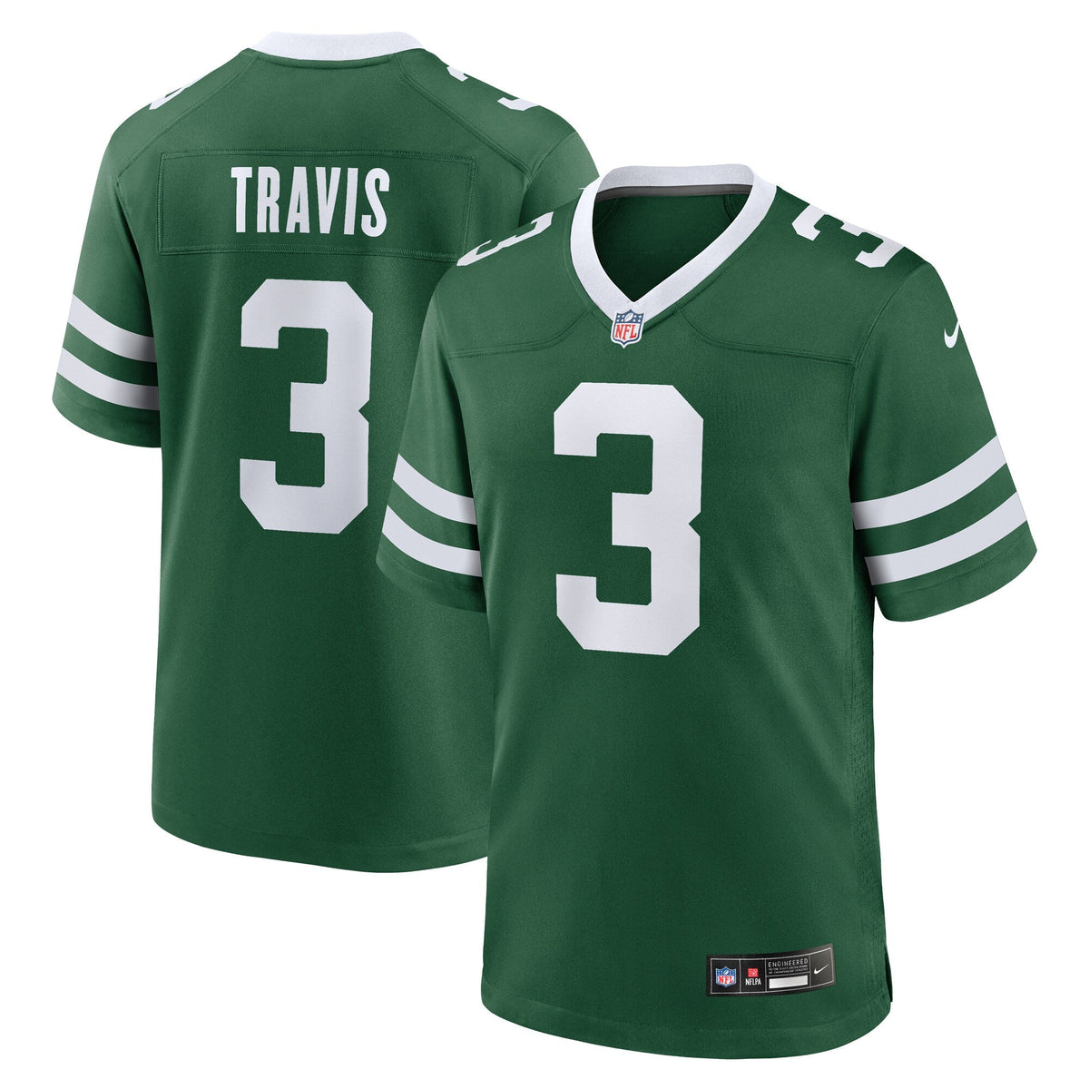 Jordan Travis New York Jets Nike Team Game Jersey - Legacy Green