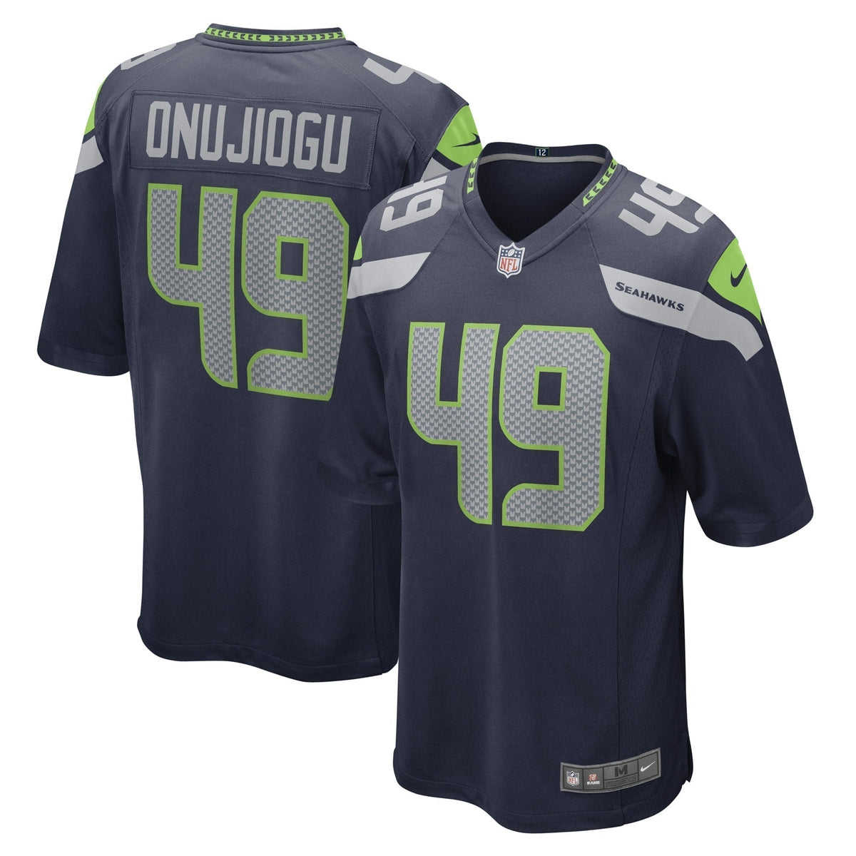 Joshua Onujiogu Seattle Seahawks Nike Game   Jersey - College Navy
