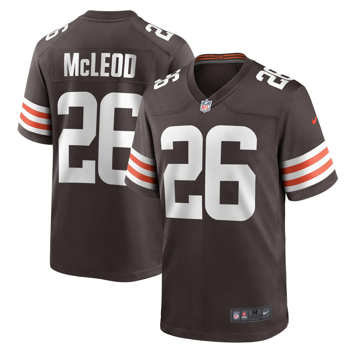 Rodney McLeod Cleveland Browns Nike Team Game Jersey -  Brown
