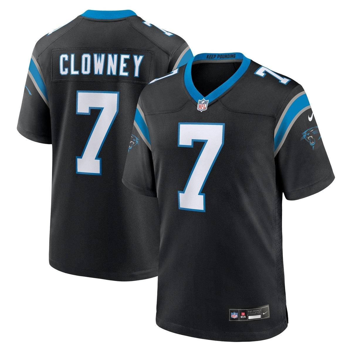 Jadeveon Clowney Carolina Panthers Nike  Game Jersey -  Black