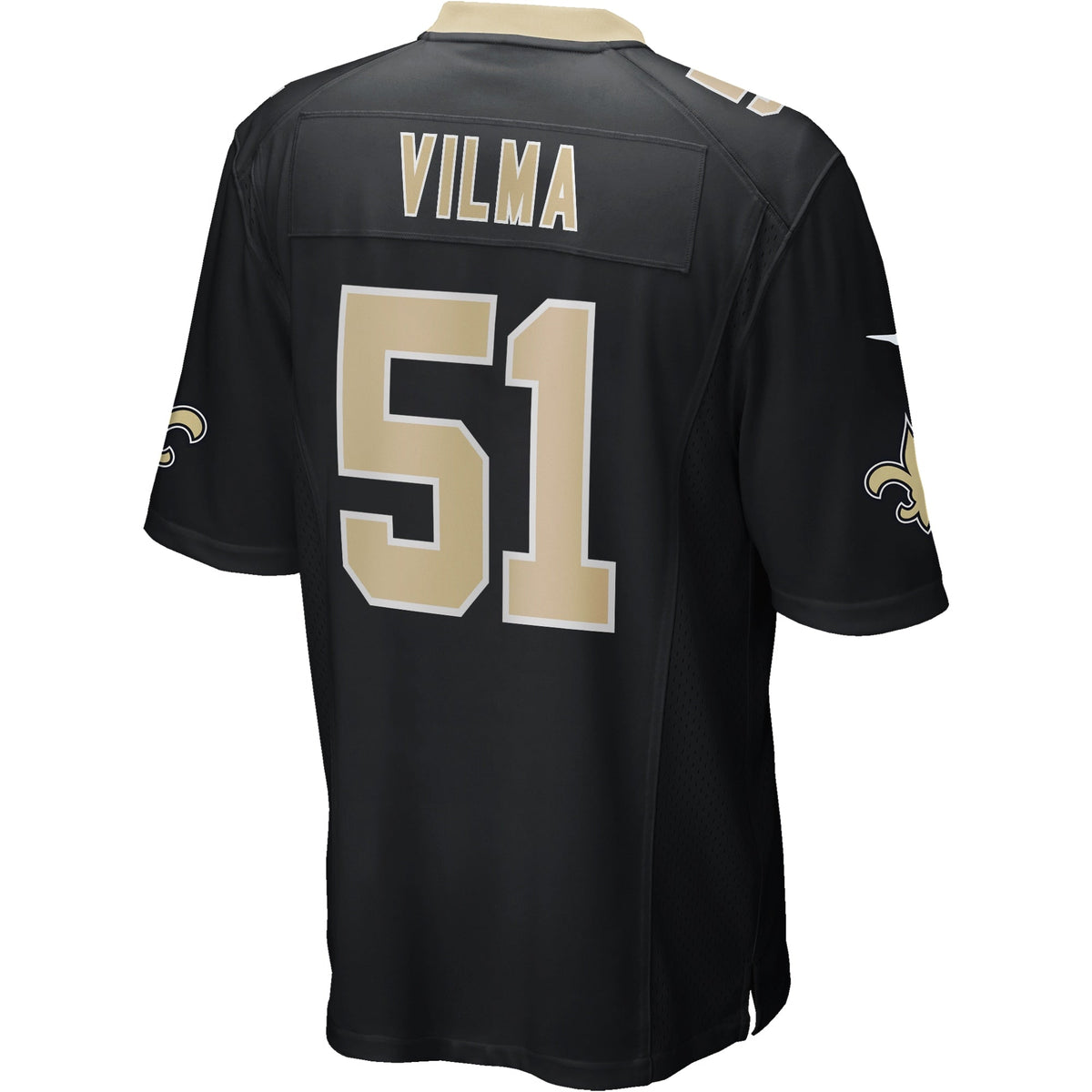 Jonathan Vilma New Orleans Saints Nike Game Retired   Jersey - Black
