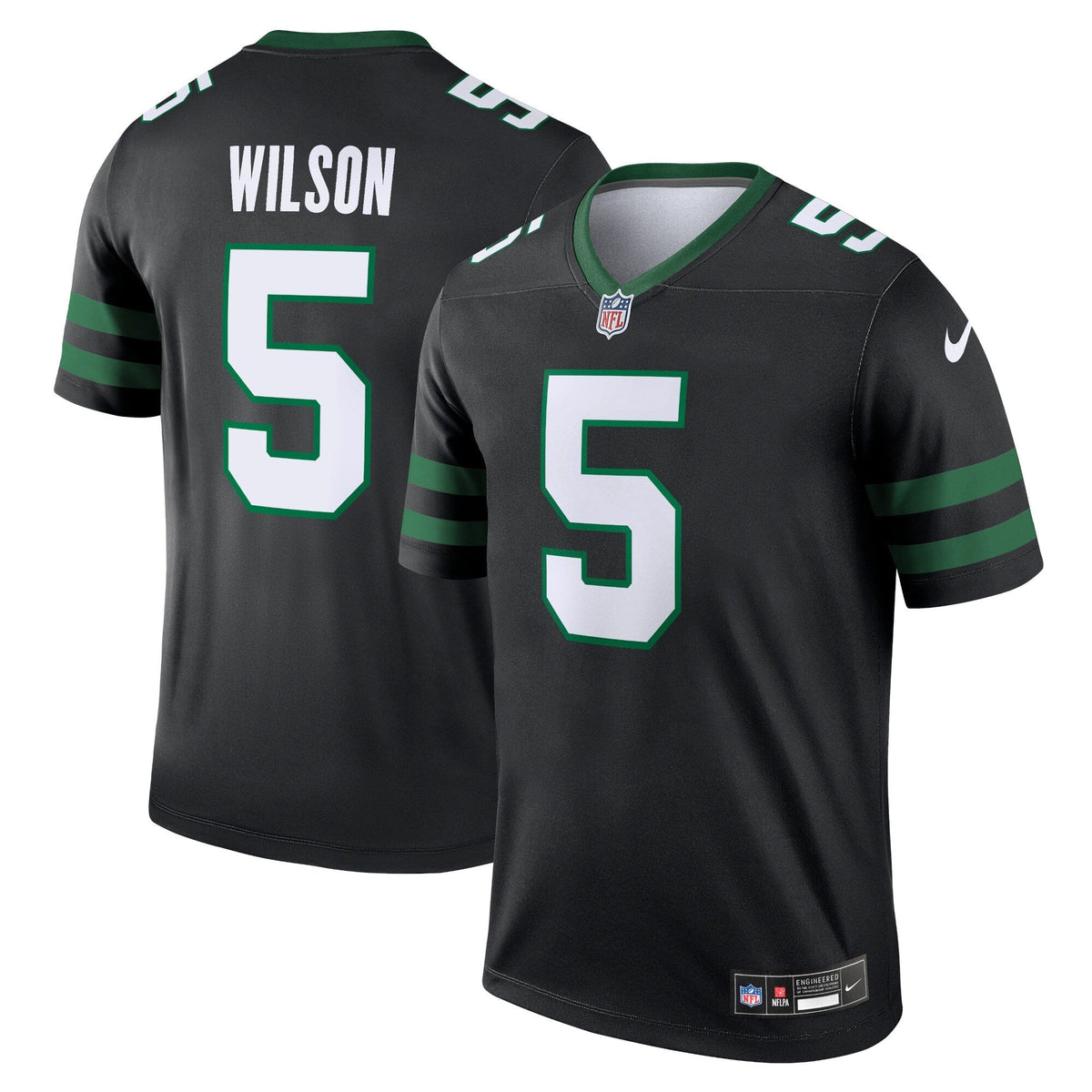 Garrett Wilson New York Jets Nike Alternate Legend Jersey  - Legacy Black