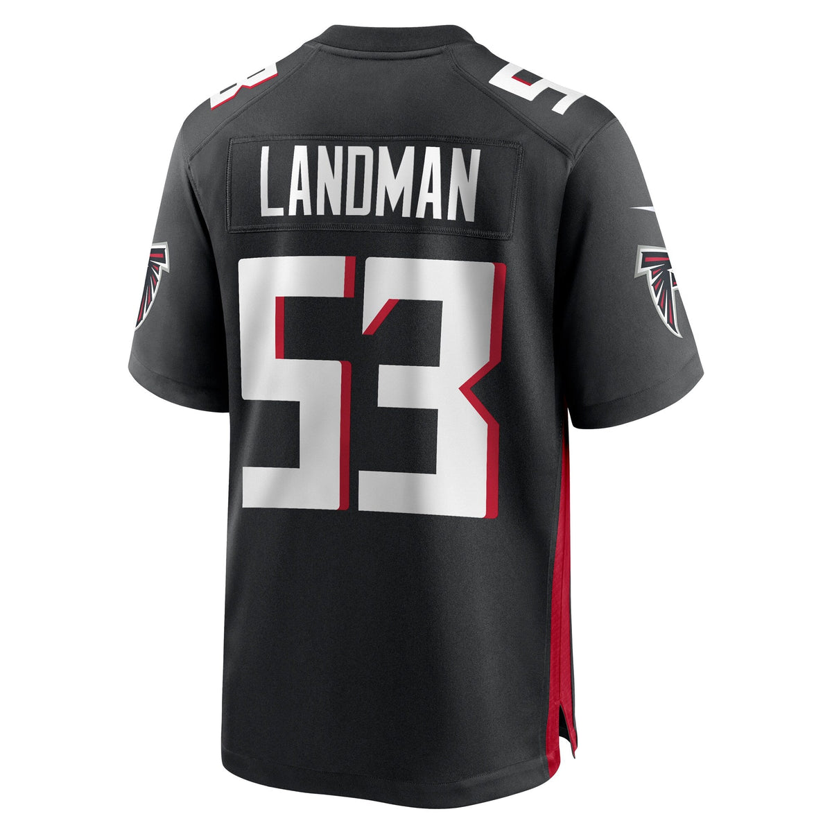 Nate Landman Atlanta Falcons Nike Team Game Jersey -  Black