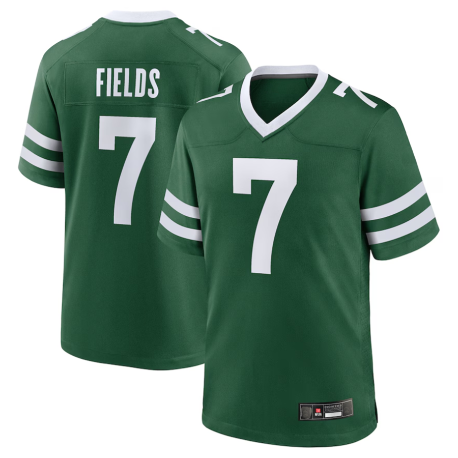 #7 Justin Fields Player NY.Jets Legacy Green Game Football Jerseys