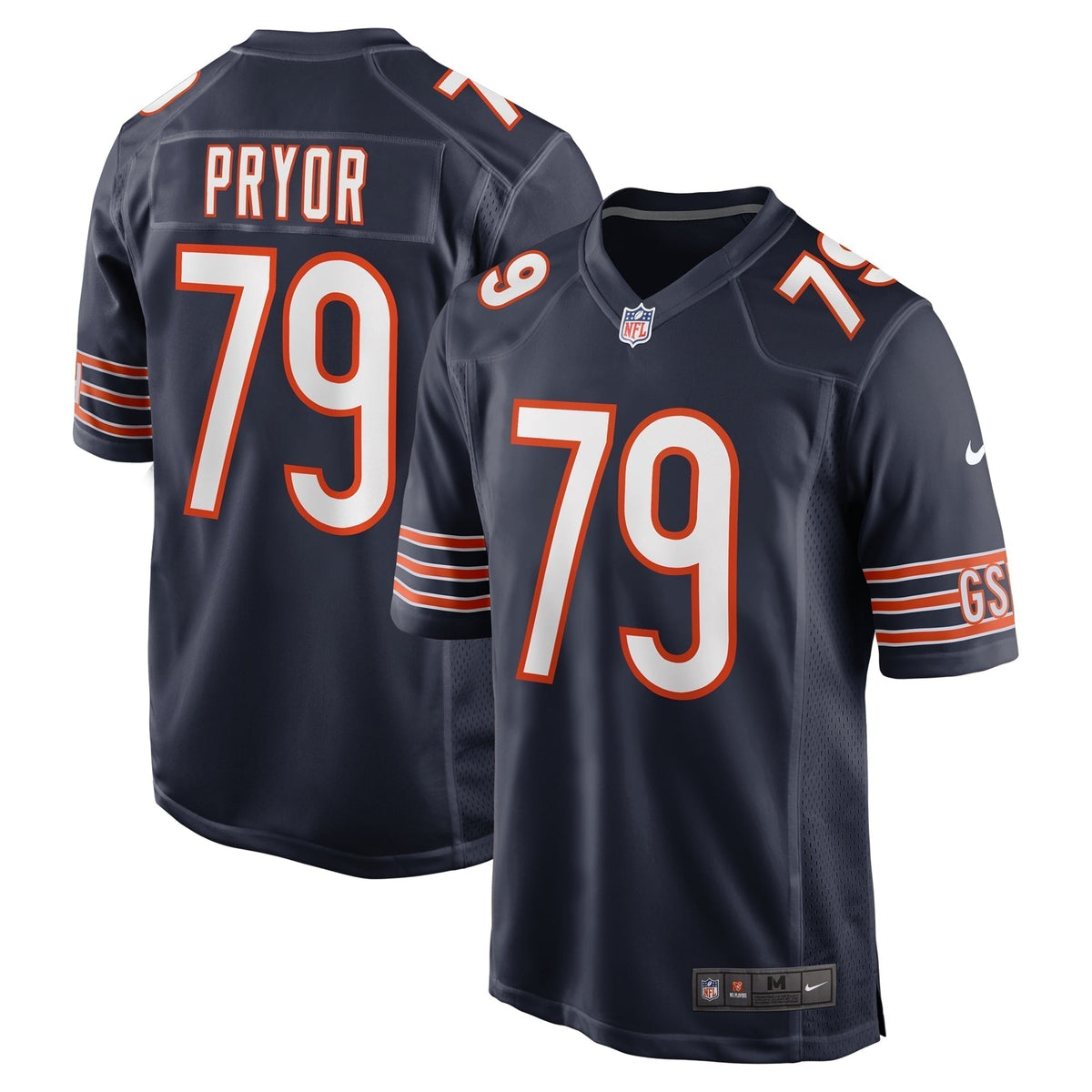 Matt Pryor Chicago Bears Nike  Game Jersey -  Navy