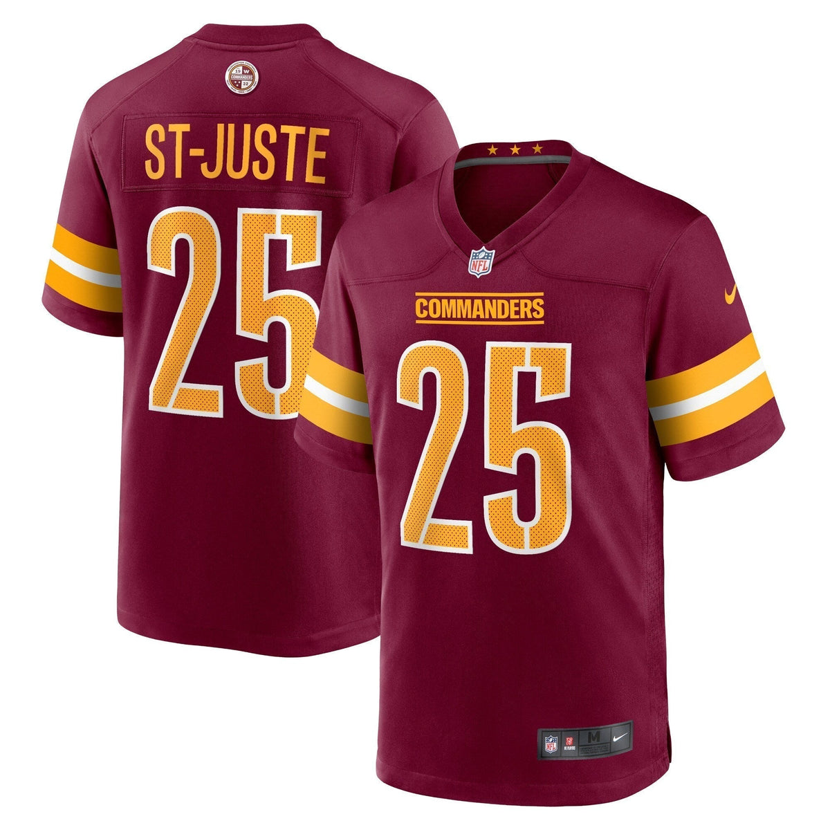 Benjamin St-Juste Washington Commanders Nike   Game Jersey - Burgundy