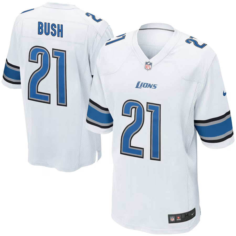 Reggie Bush Detroit Lions Nike Game Jersey - White