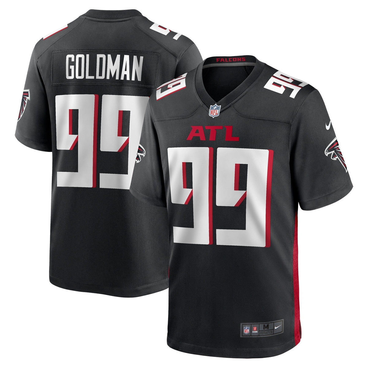 Eddie Goldman Atlanta Falcons Nike Team Game Jersey -  Black