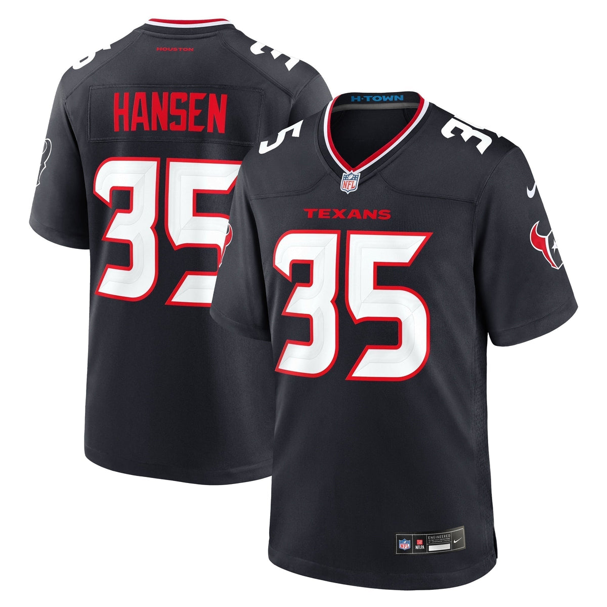 Jake Hansen Houston Texans Nike Team Game Jersey -  Navy