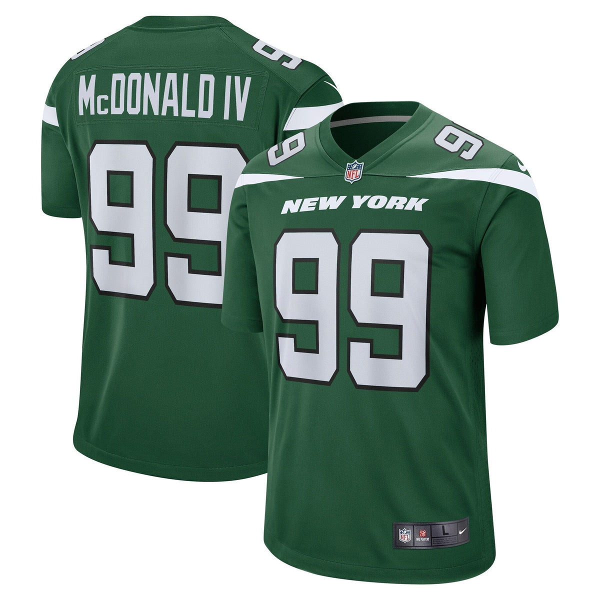 Will McDonald IV New York Jets Nike  Game Jersey - Gotham Green