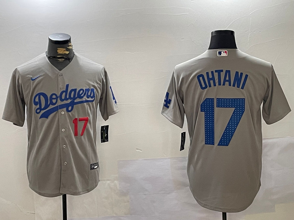 Men's Los Angeles Dodgers Shohei Ohtani Gray Player Game Jersey