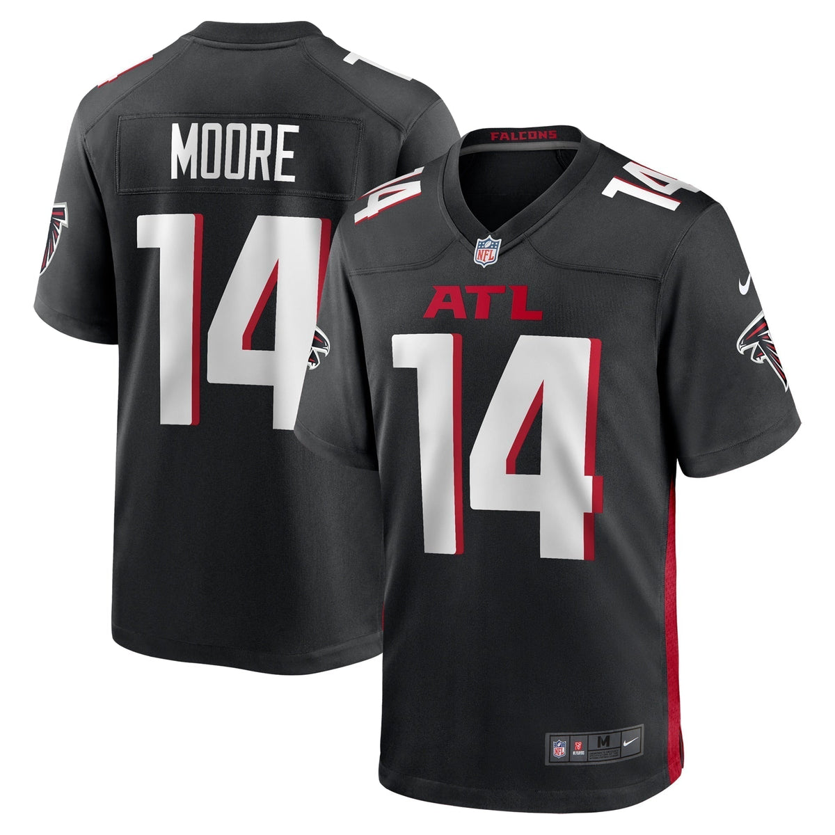 Rondale Moore Atlanta Falcons Nike Team Game Jersey -  Black