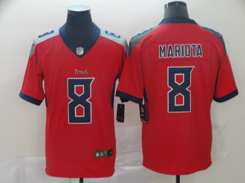 Men's Tennessee Titans Marcus Mariota #8 Red Inverted Legend Jersey1