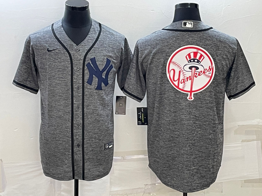 Men's New York Yankees Gray Alternate Team Jersey1
