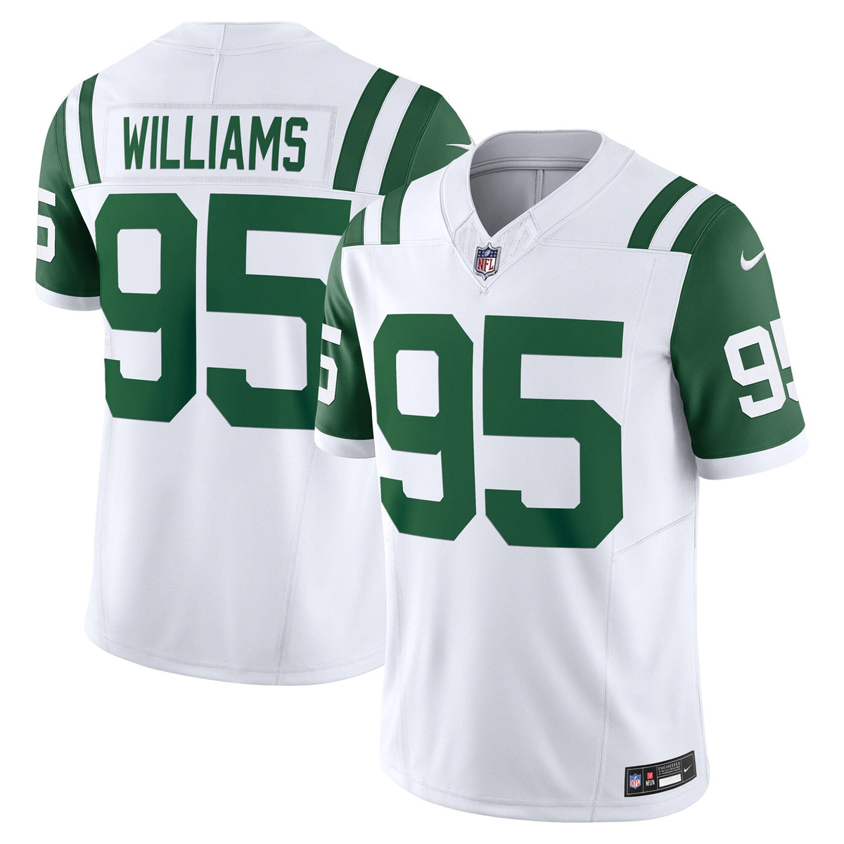 Quinnen Williams New York Jets Nike Classic Alternate Vapor F.U.S.E. Limited Jersey - White