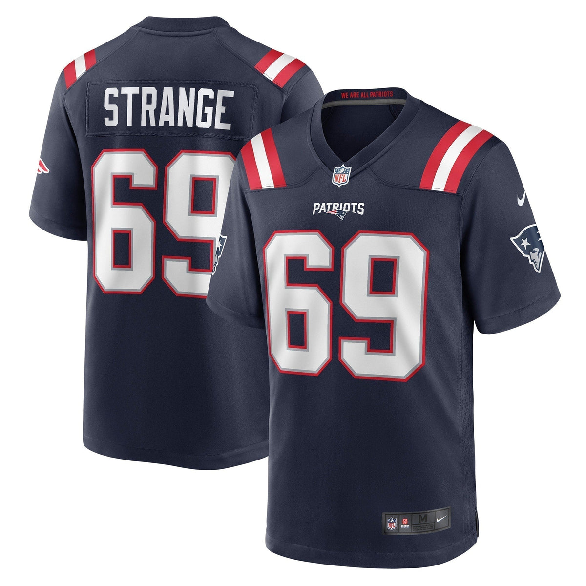 Cole Strange New England Patriots Nike   Game Jersey - Navy