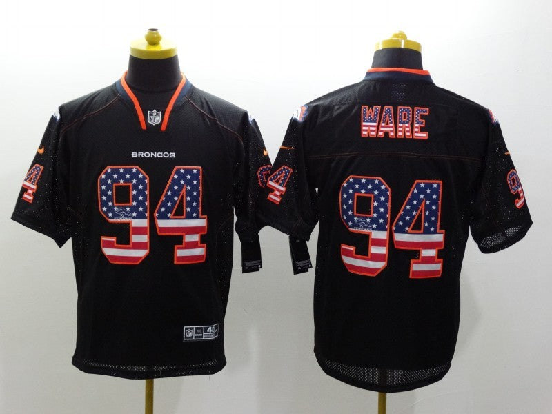 Men's Denver Broncos DeMarcus Ware #94 Black Game Player Jersey1