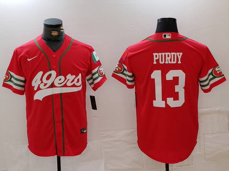 Men's San Francisco 49ers Brock Purdy #13 Scarlet Player Game Jersey1