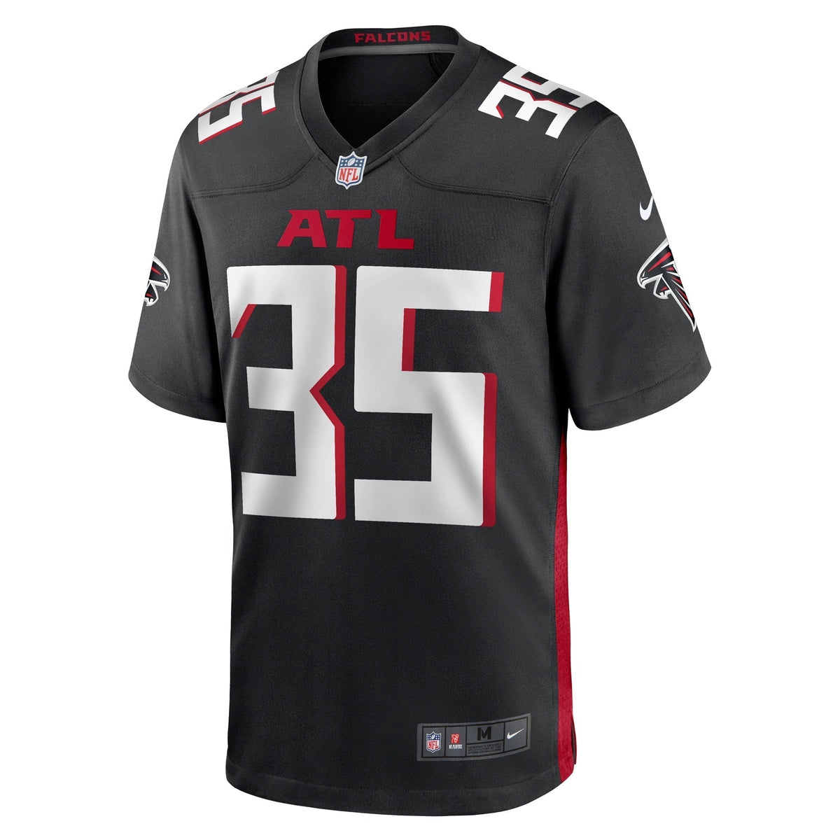 Natrone Brooks Atlanta Falcons Nike Team Game Jersey -  Black