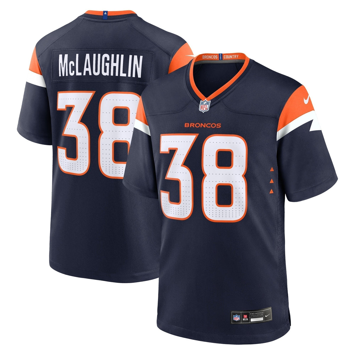 Jaleel McLaughlin Denver Broncos Nike Alternate Game Jersey -  Navy