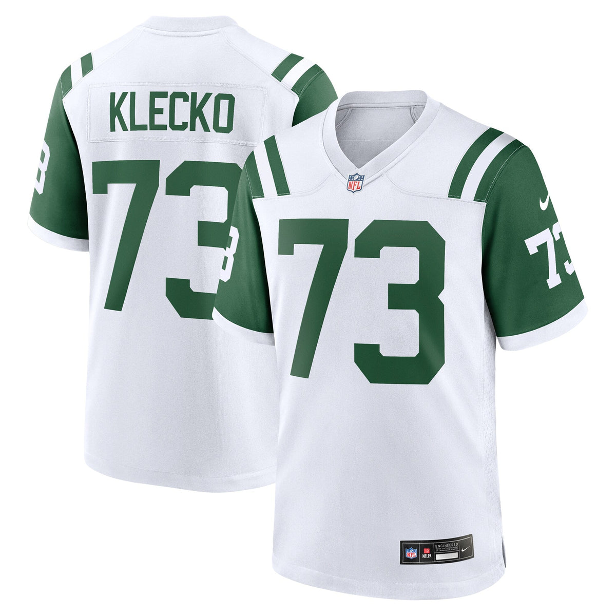 Joe Klecko New York Jets Nike Classic Alternate Retired   Game Jersey - White