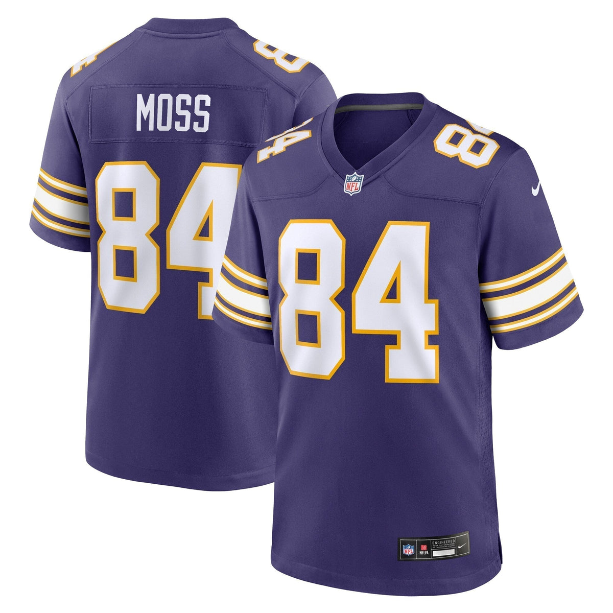 Randy Moss Minnesota Vikings Nike Classic Retired   Game Jersey - Purple