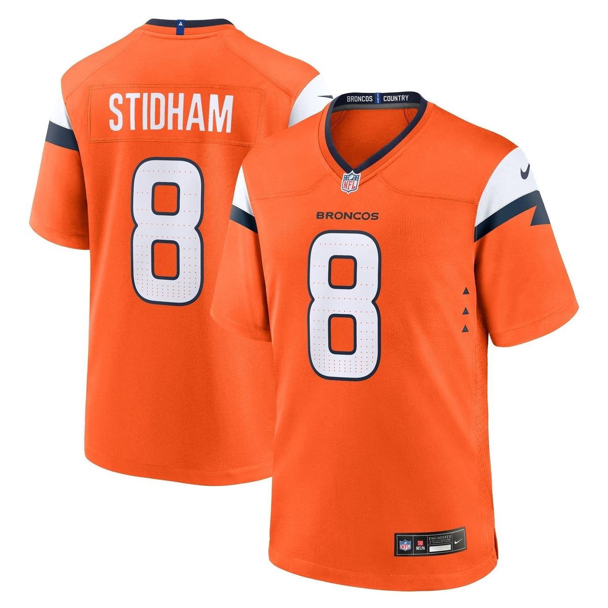 Jarrett Stidham Denver Broncos Nike Team Game Jersey -  Orange