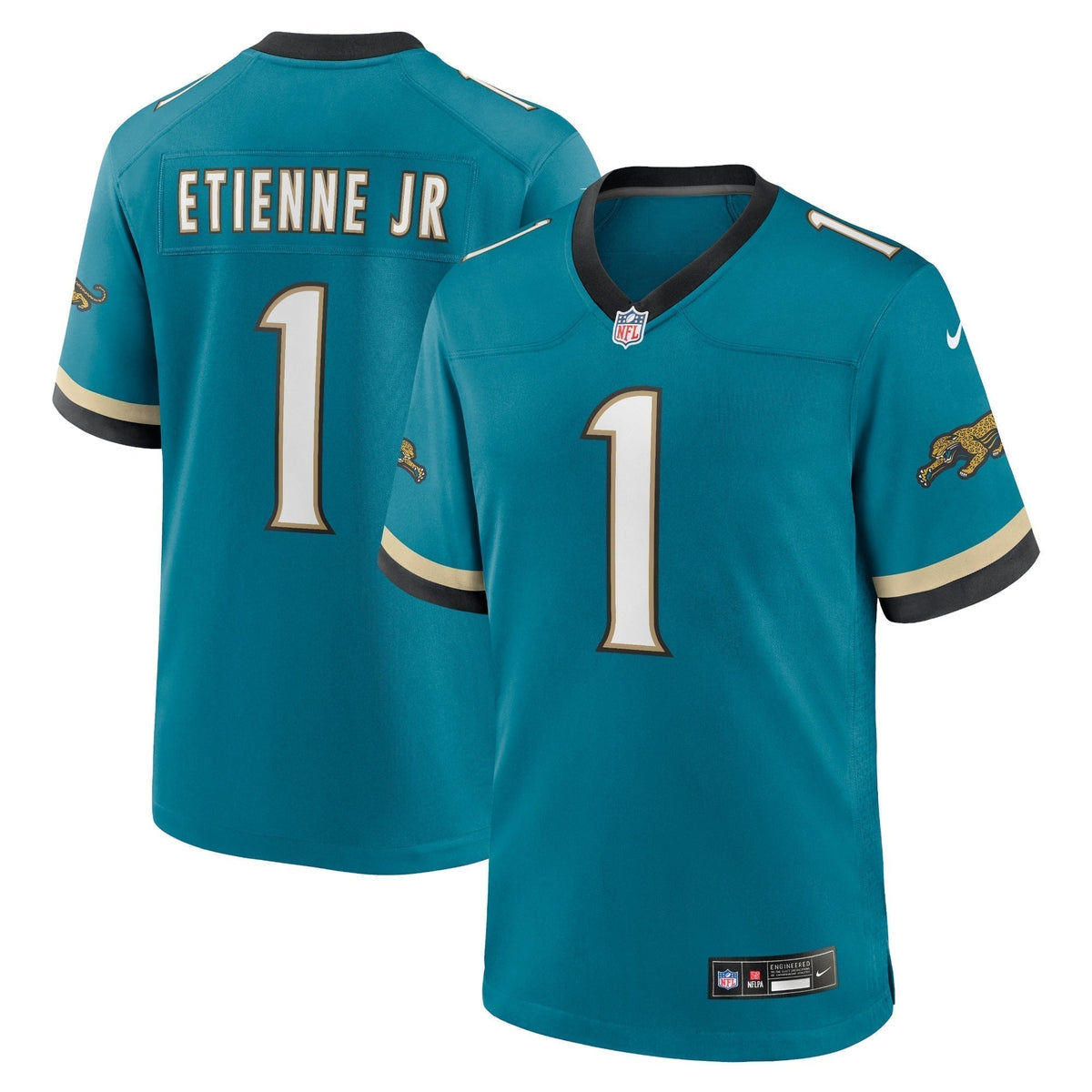 Travis Etienne Jr Jacksonville Jaguars Nike Prowler Throwback   Game Jersey - Teal