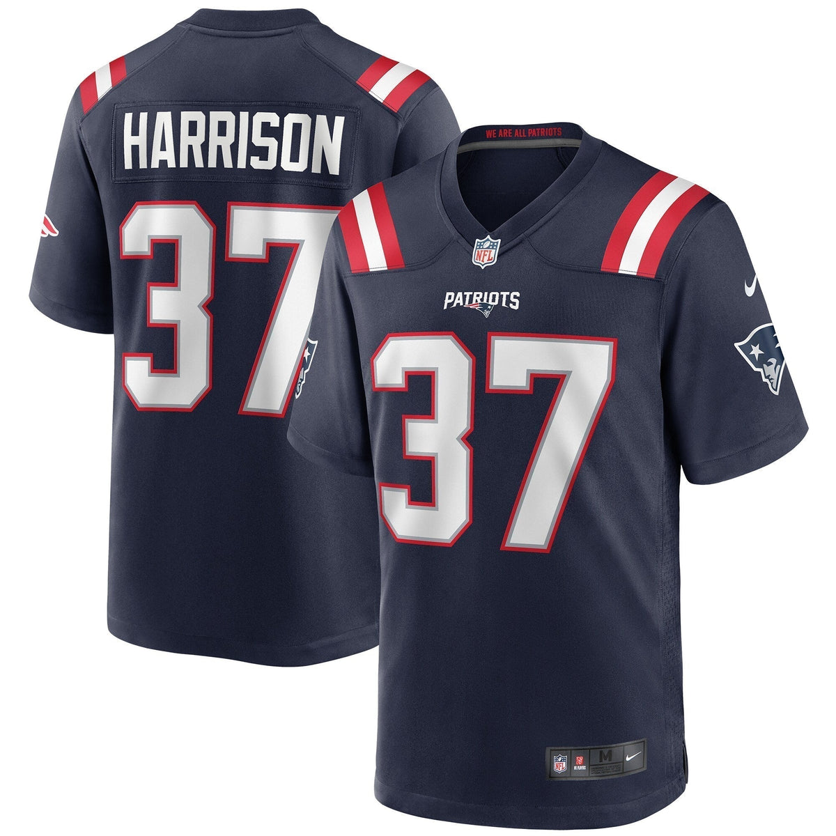 Rodney Harrison New England Patriots Nike Game Retired   Jersey - Navy