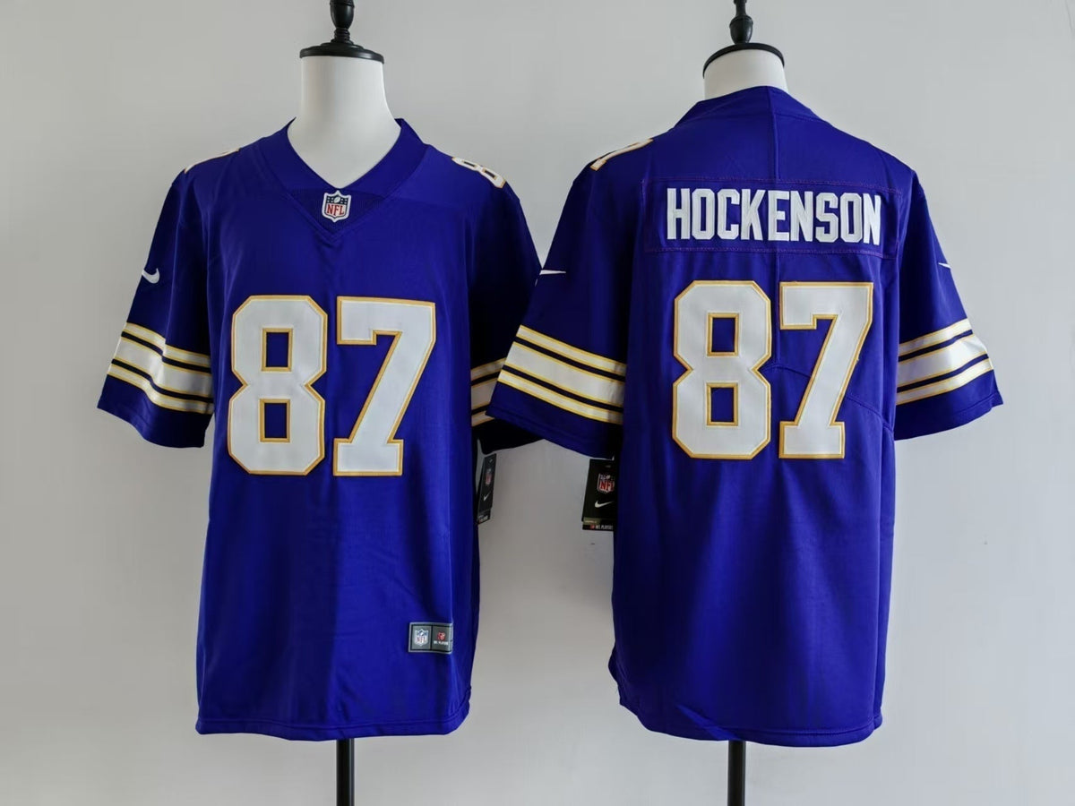 Men's Minnesota Vikings T.J. Hockenson Nike Jersey -  Retro Purple