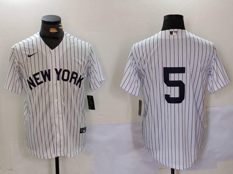 Men's New York Yankees Joe Dimaggio #5 White Limited Player Jersey1