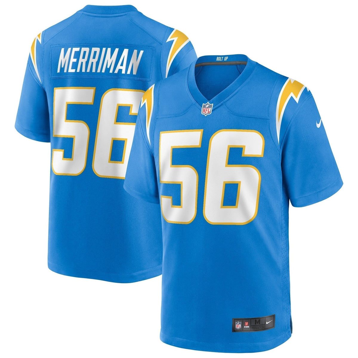 Shawne Merriman Los Angeles Chargers Nike Game Retired   Jersey - Powder Blue