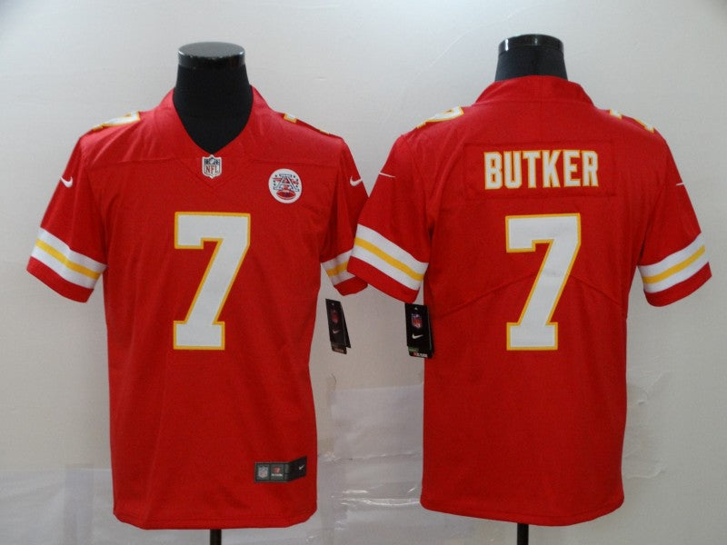 Men's Kansas City Chiefs Harrison Butker #7 Red Game Jersey1