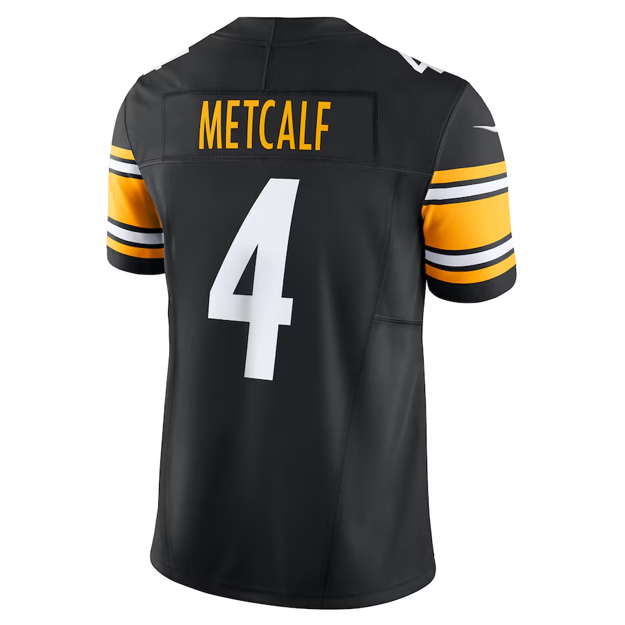 Men's Nike DK Metcalf Black Pittsburgh Steelers Team Vapor F.U.S.E. Limited Jersey