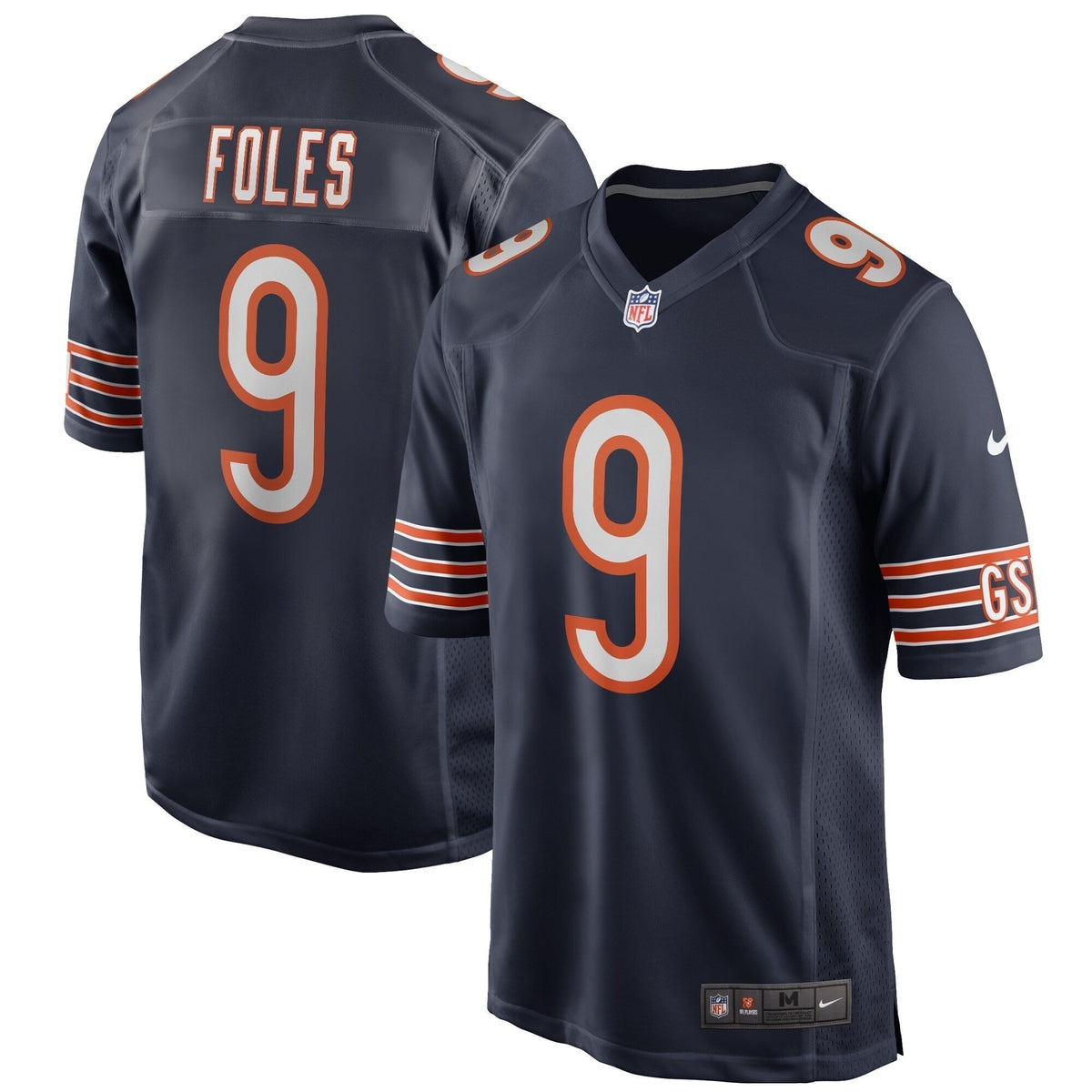 Nick Foles Chicago Bears Nike Game   Jersey - Navy
